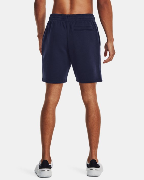 Men's UA Icon Fleece Shorts, Blue, pdpMainDesktop image number 1